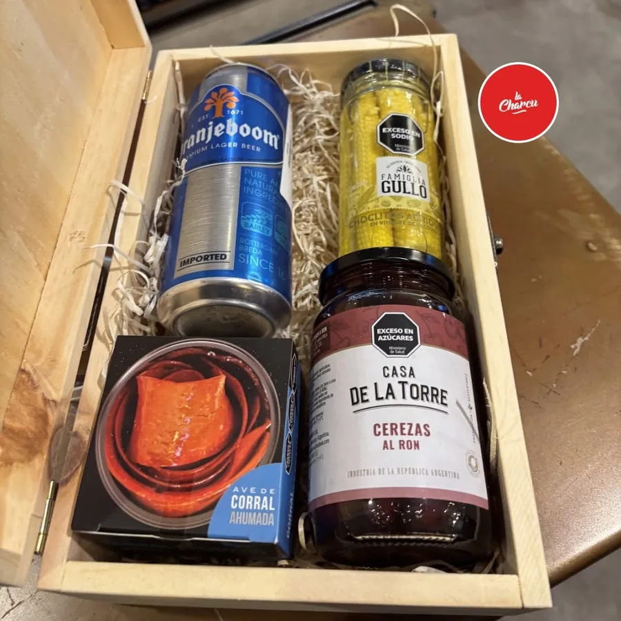 Regalo gourmet en estuche de madera